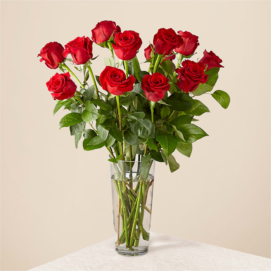 Long Stem Red Rose Bouquet – DOMINO'S BLOOMS, Granbury TX