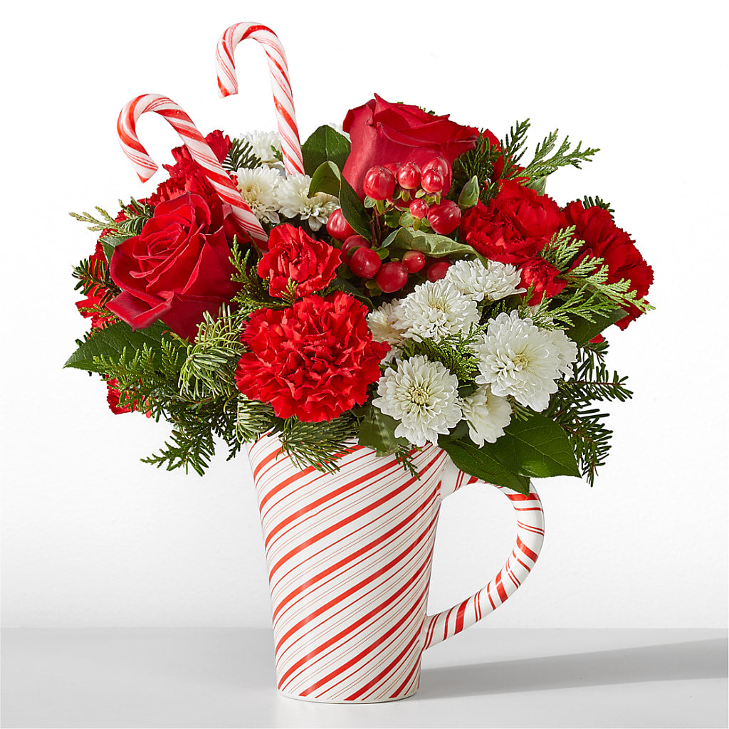 Peppermint Swirl Mug – DOMINO'S BLOOMS, Granbury TX