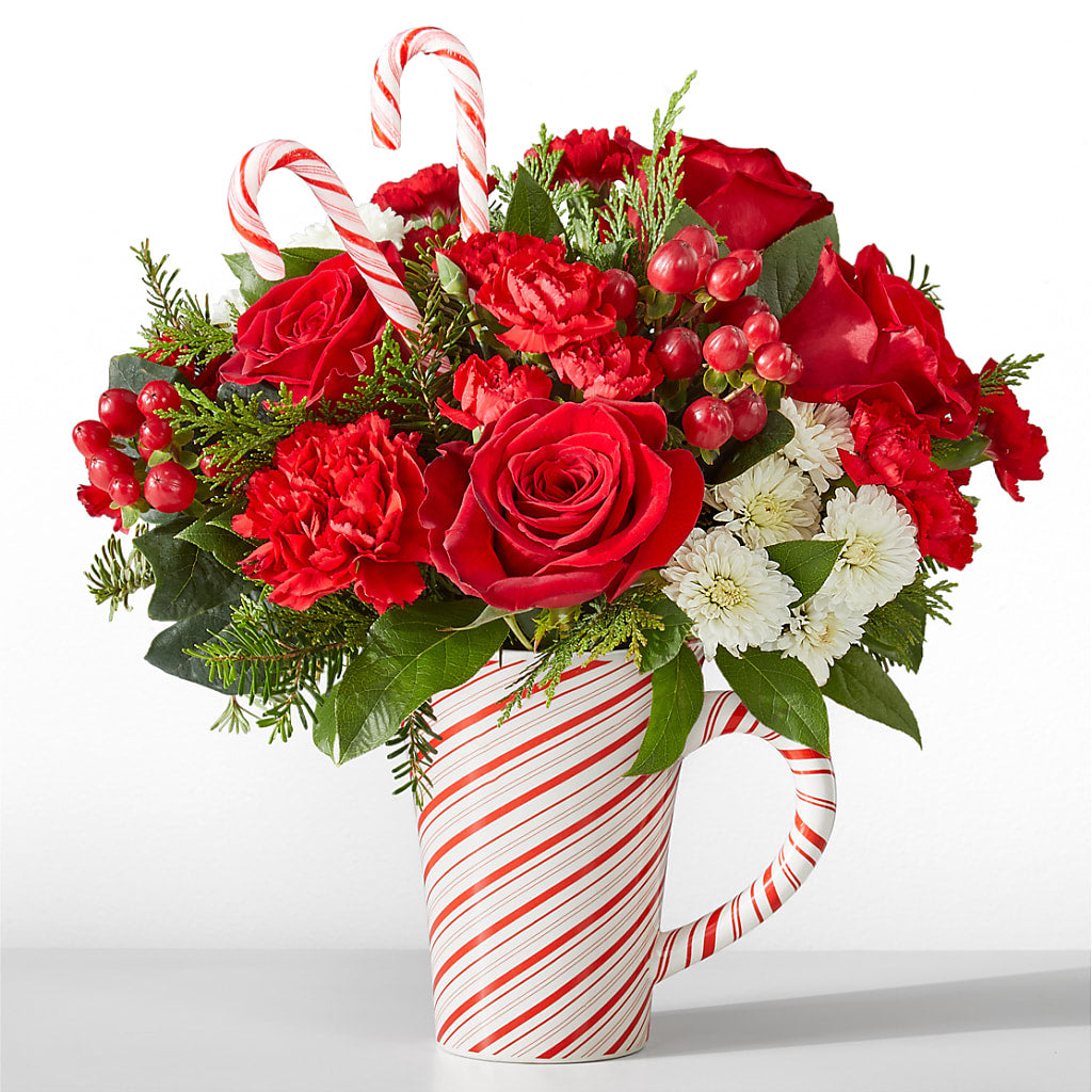 Peppermint Swirl Mug – DOMINO'S BLOOMS, Granbury TX