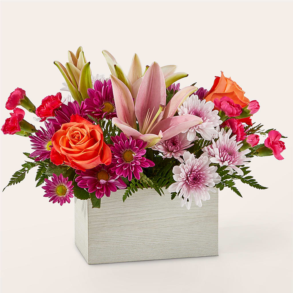 Light of My Life Box Bouquet – DOMINO'S BLOOMS, Granbury TX