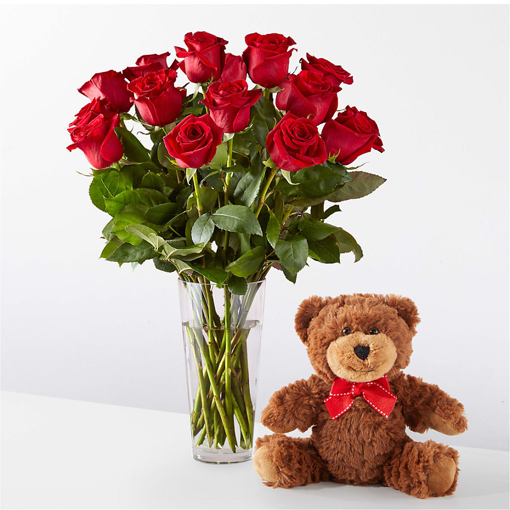 Romantic Long Stem Red Rose Bouquet Bundles – DOMINO'S BLOOMS, Granbury TX