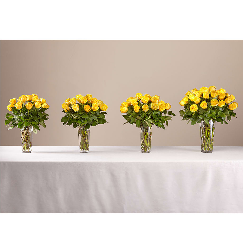 Long Stem Yellow Rose Bouquet – DOMINO'S BLOOMS, Granbury TX
