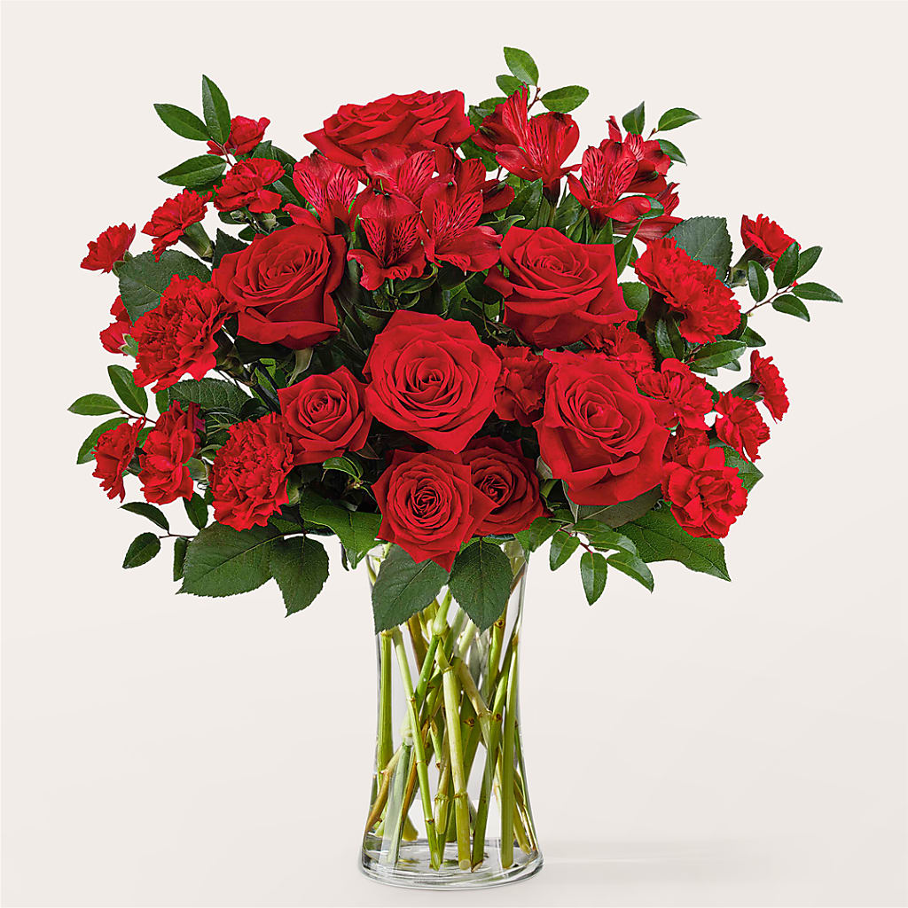 Brilliant Ruby Bouquet – DOMINO'S BLOOMS, Granbury TX