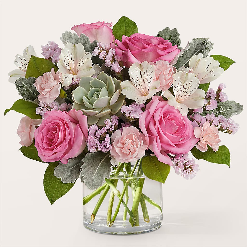 Dusty Rose Bouquet – DOMINO'S BLOOMS, Granbury TX