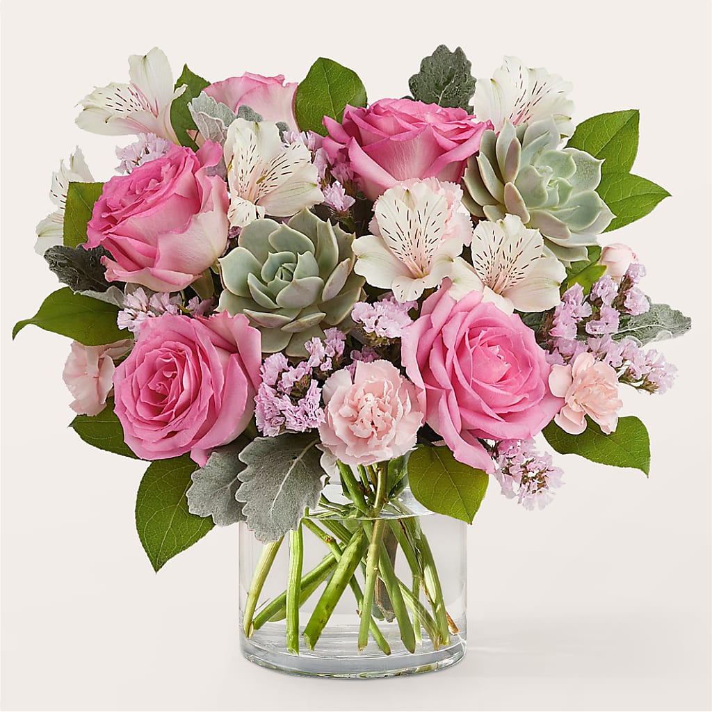 Dusty Rose Bouquet – DOMINO'S BLOOMS, Granbury TX