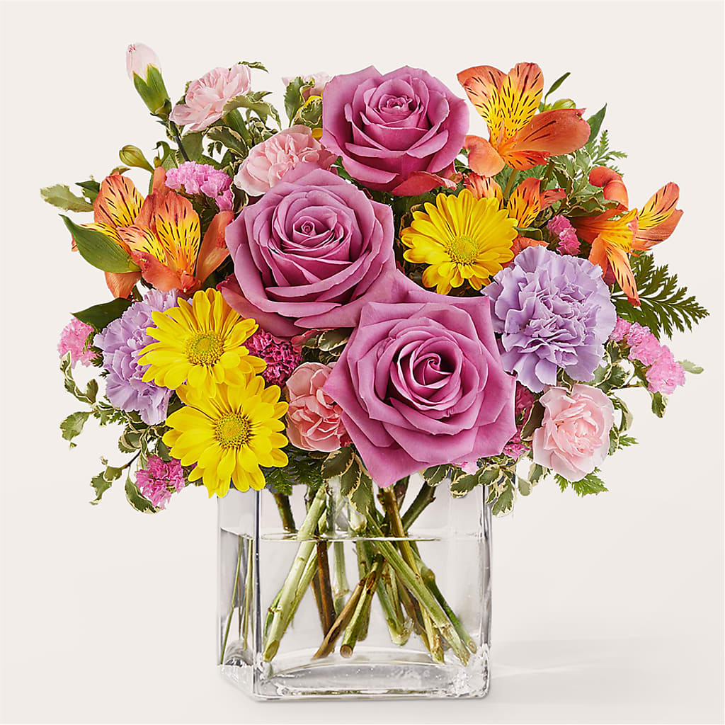 Shades of Happiness Bouquet – DOMINO'S BLOOMS, Granbury TX