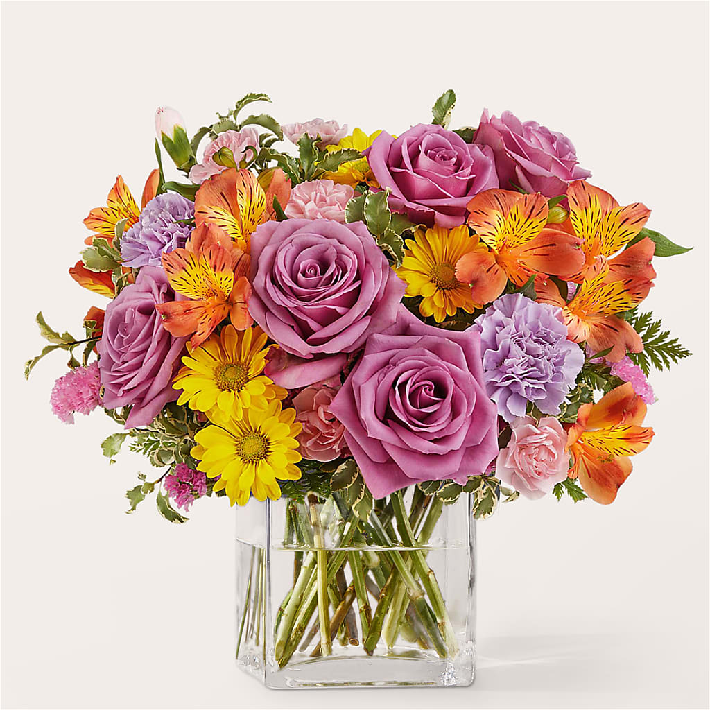 Shades of Happiness Bouquet – DOMINO'S BLOOMS, Granbury TX