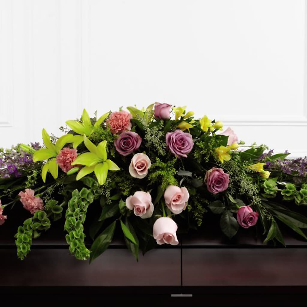 Forever Beloved Casket Spray – DOMINO'S BLOOMS, Granbury TX