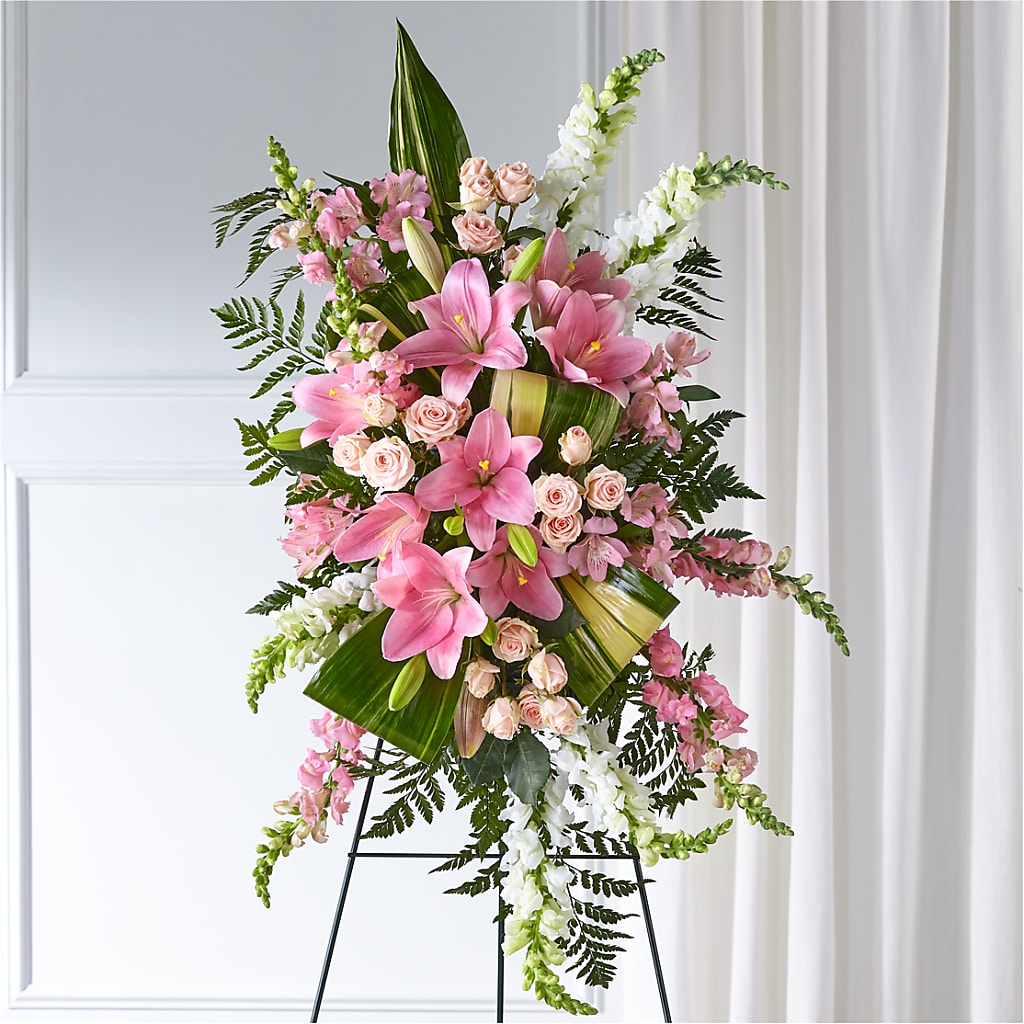 Elegant Embrace Standing Spray – DOMINO'S BLOOMS, Granbury TX