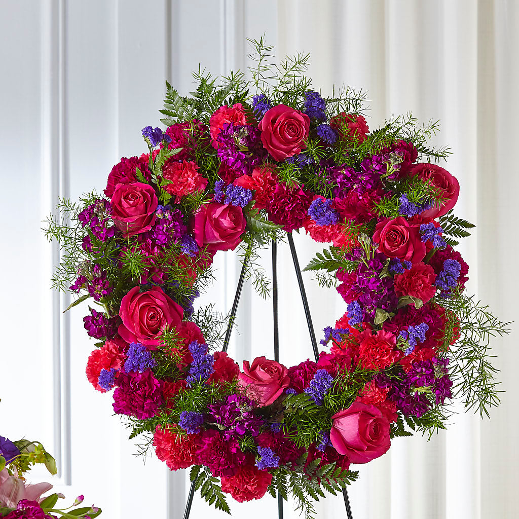 Calming Colors Wreath – DOMINO'S BLOOMS, Granbury TX