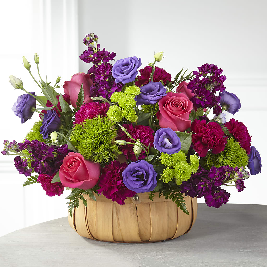Serene Sanctuary Basket – DOMINO'S BLOOMS, Granbury TX