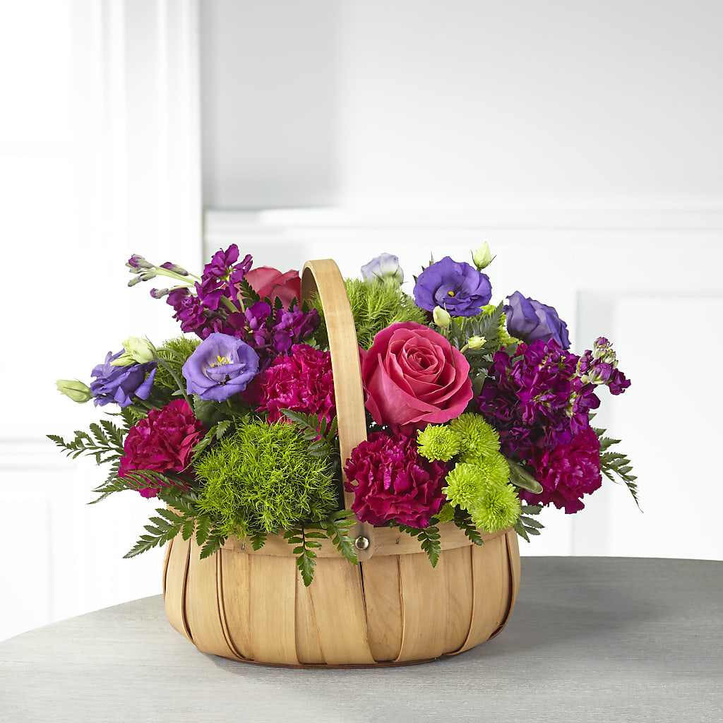 Serene Sanctuary Basket – DOMINO'S BLOOMS, Granbury TX
