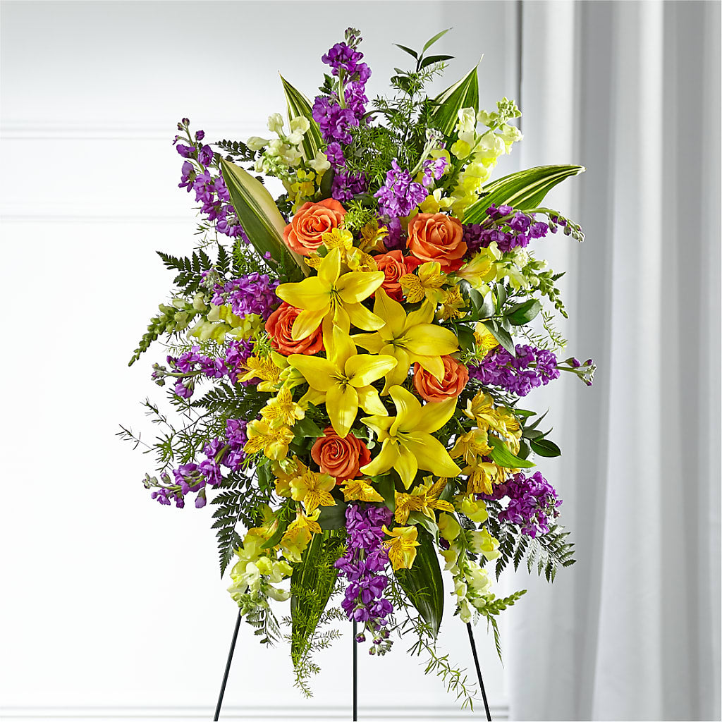 Thoughtful Prayers Standing Spray – DOMINO'S BLOOMS, Granbury TX
