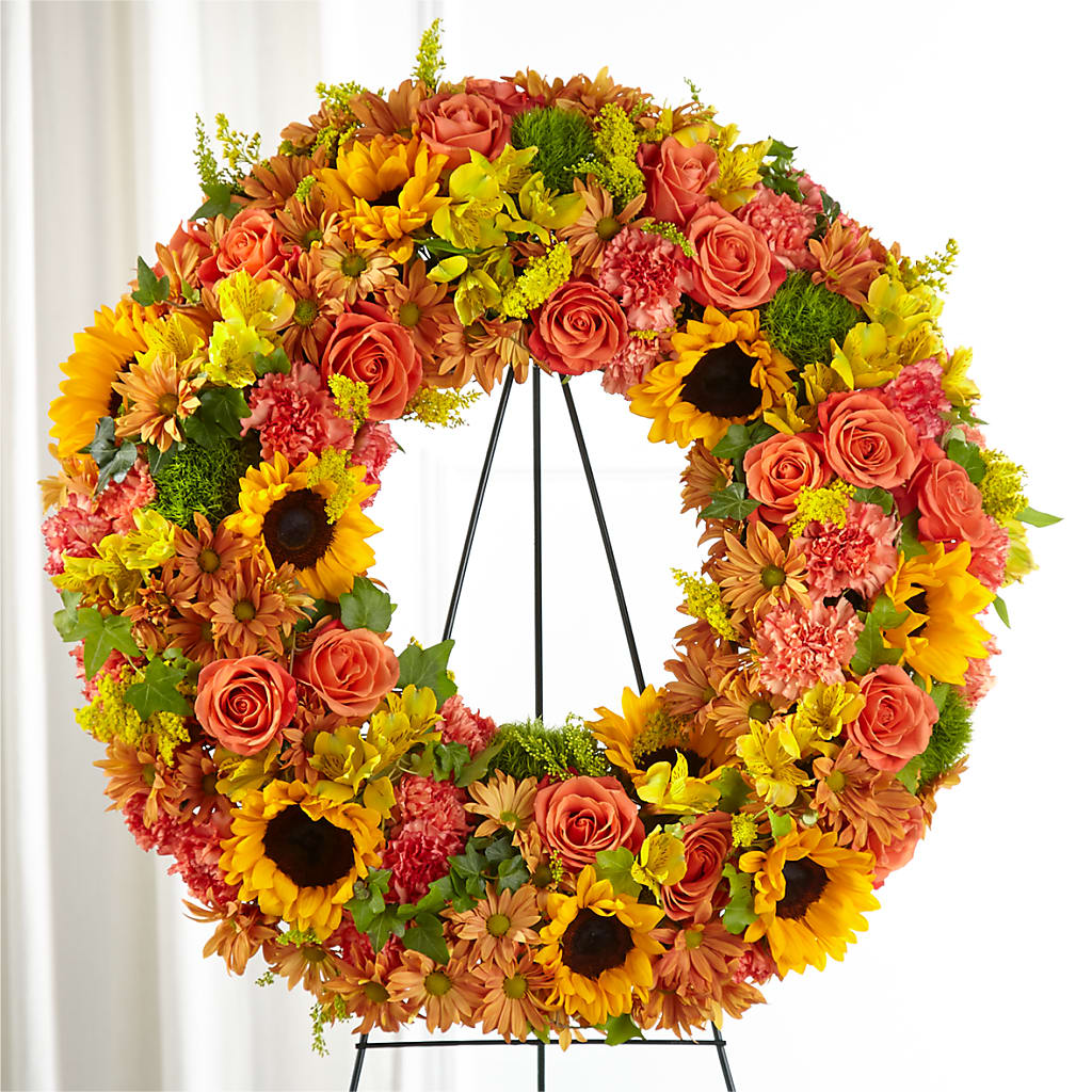 Autumnal Memories Wreath (Standard) – DOMINO'S BLOOMS, Granbury TX