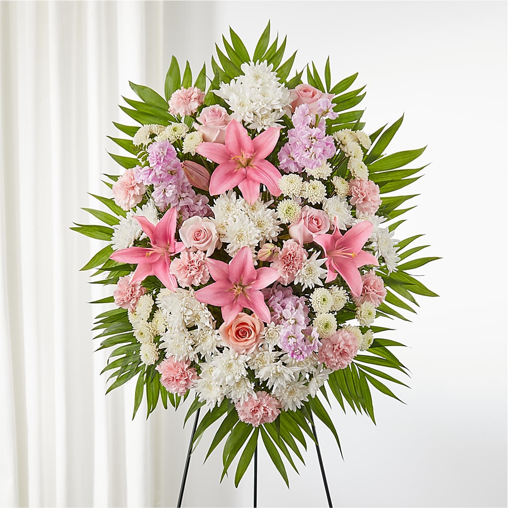 Offering Solace Standing Spray – DOMINO'S BLOOMS, Granbury TX
