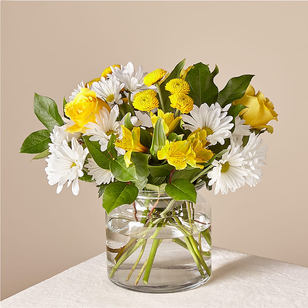 Sunny Sentiments Bouquet – DOMINO'S BLOOMS, Granbury TX