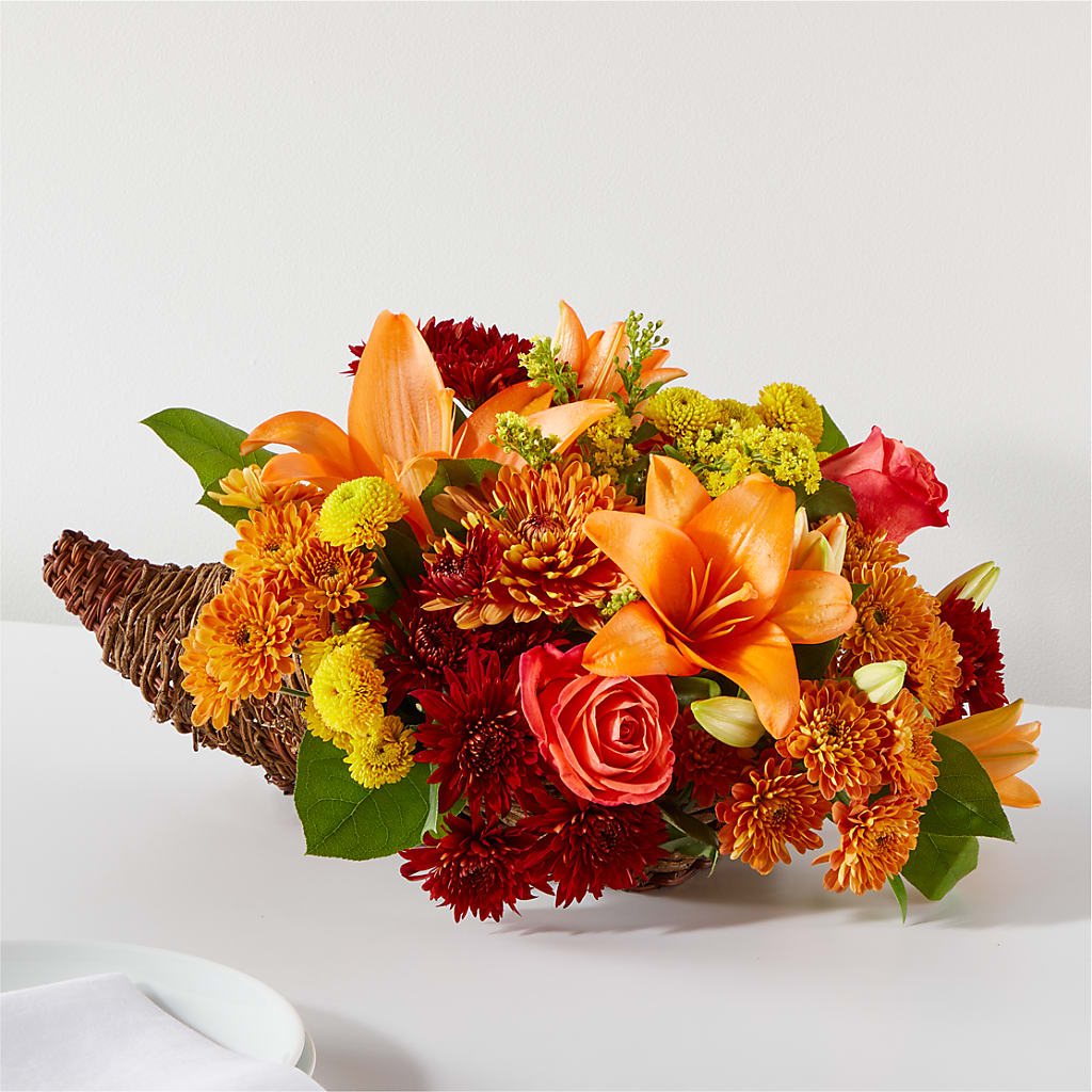 Bouquet of Blessings Cornucopia – DOMINO'S BLOOMS, Granbury TX