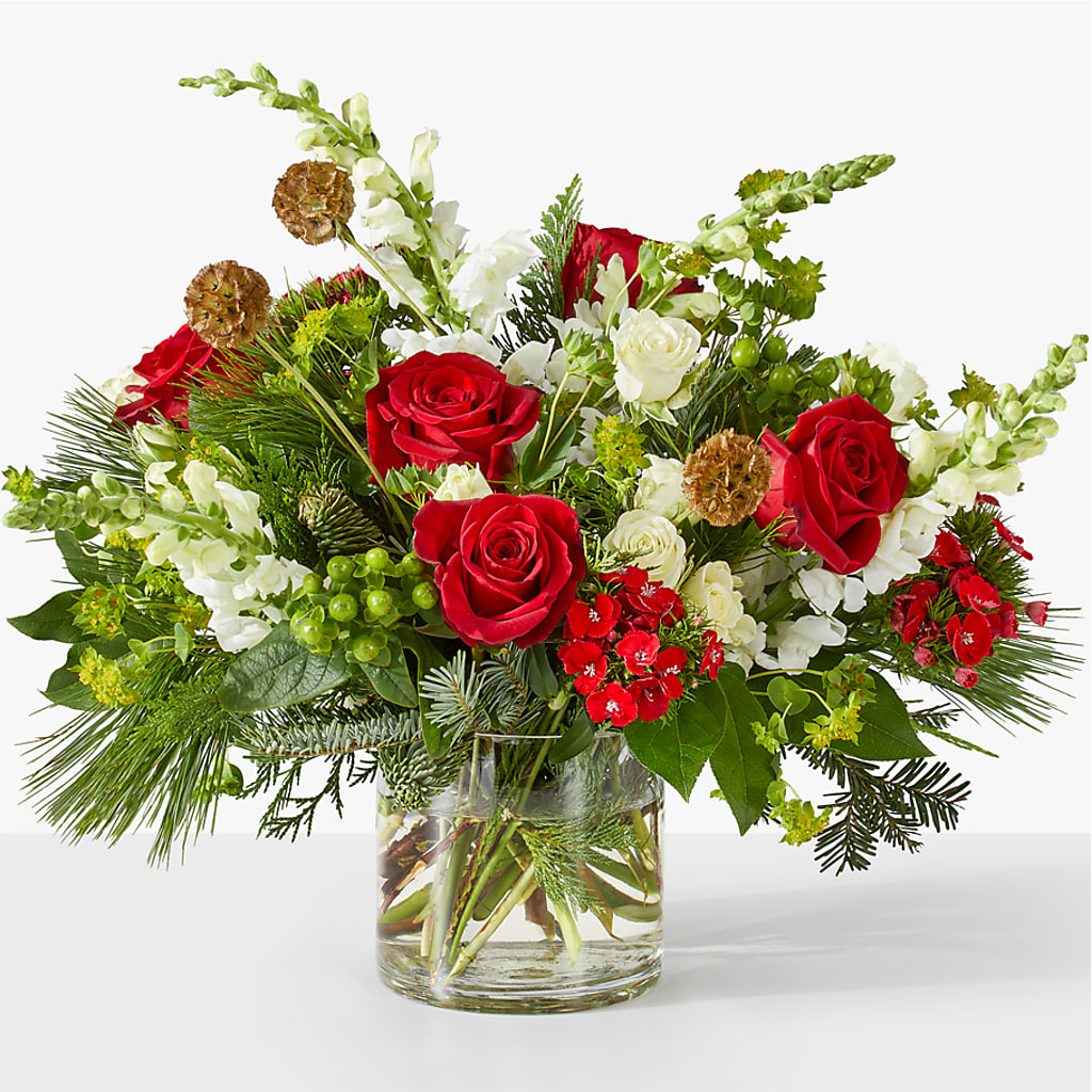 Deck the Halls Bouquet – DOMINO'S BLOOMS, Granbury TX