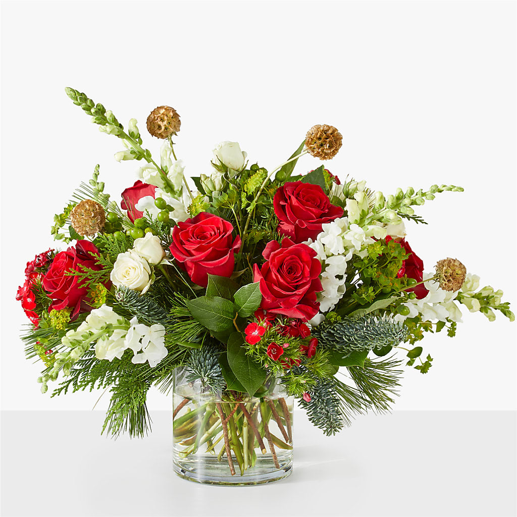 Deck the Halls Bouquet – DOMINO'S BLOOMS, Granbury TX