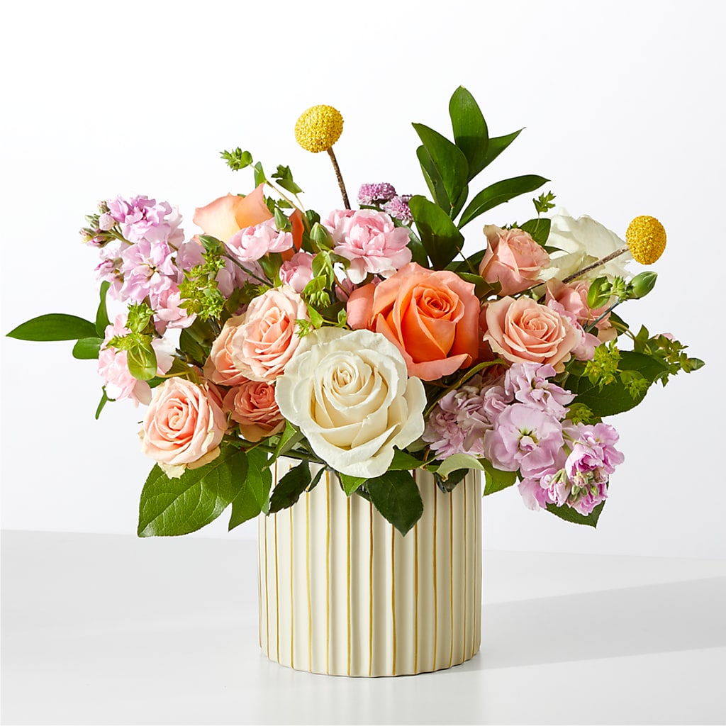 French Market Bouquet with Ivory Vase – DOMINO'S BLOOMS, Granbury TX