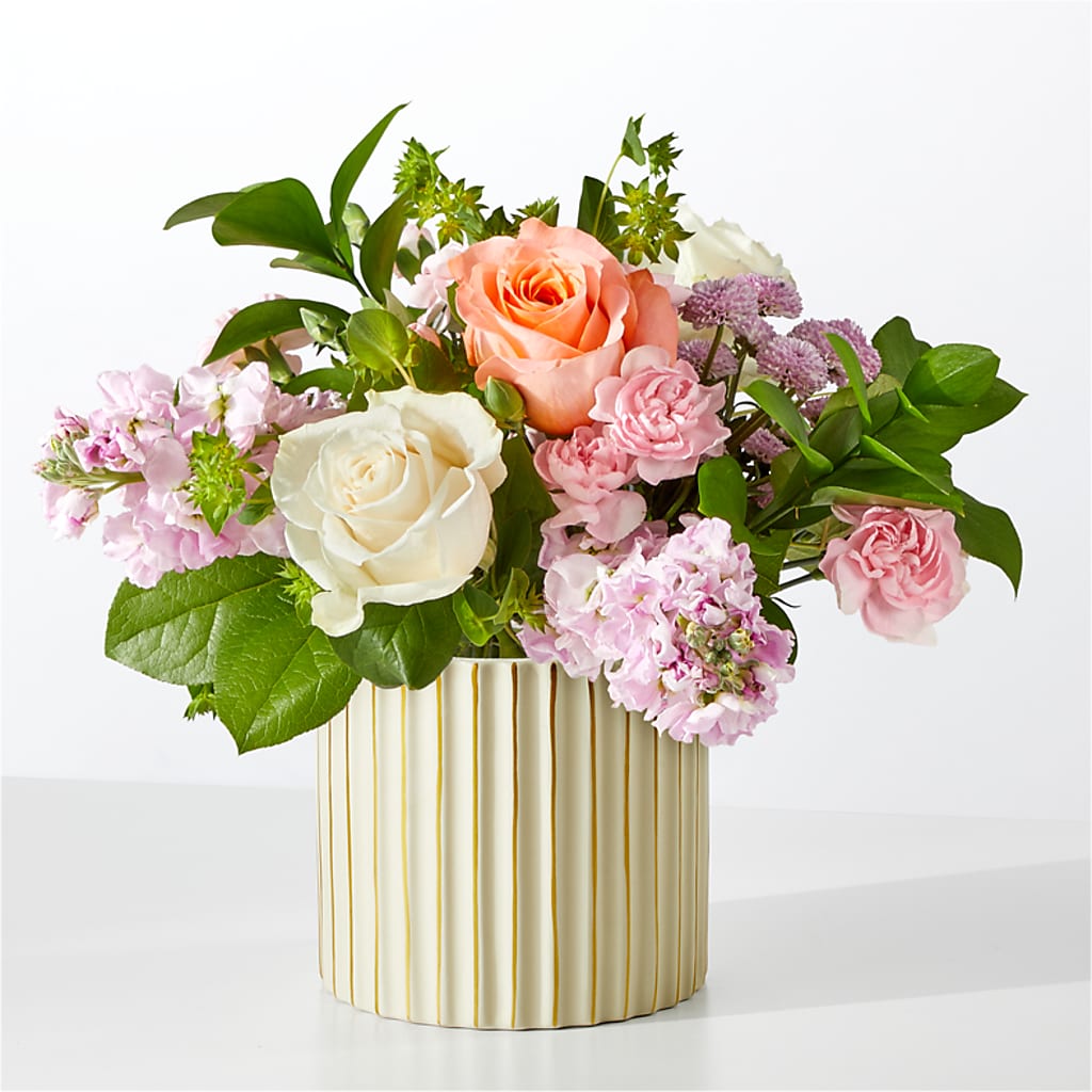 French Market Bouquet with Ivory Vase – DOMINO'S BLOOMS, Granbury TX