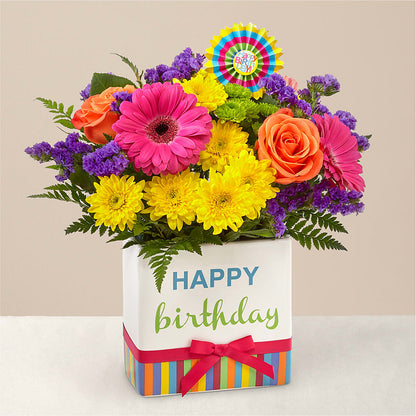 Birthday Brights Bouquet – DOMINO'S BLOOMS, Granbury TX