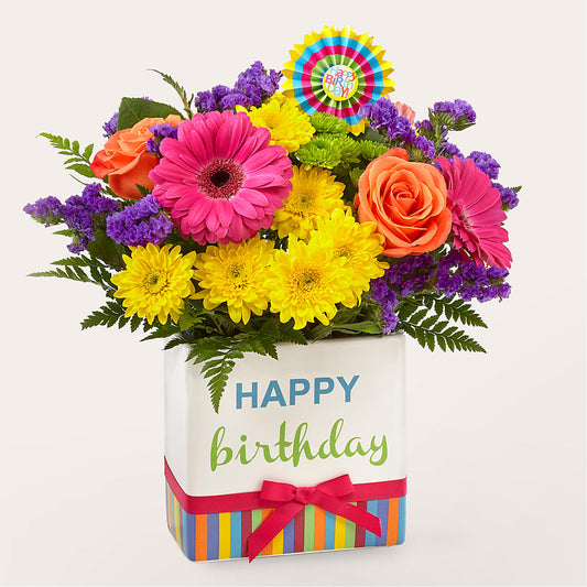 Birthday Brights Bouquet – DOMINO'S BLOOMS, Granbury TX