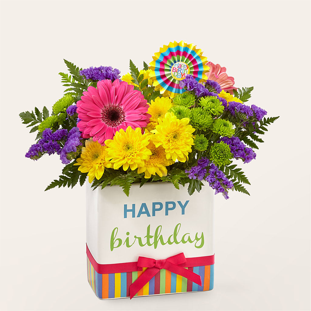 Birthday Brights Bouquet – DOMINO'S BLOOMS, Granbury TX