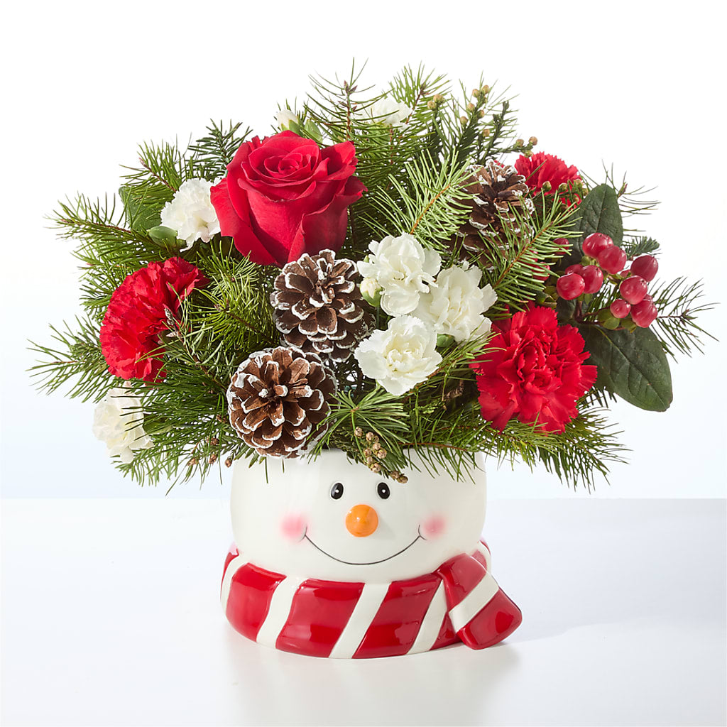 Jolly Snowman Bouquet – DOMINO'S BLOOMS, Granbury TX
