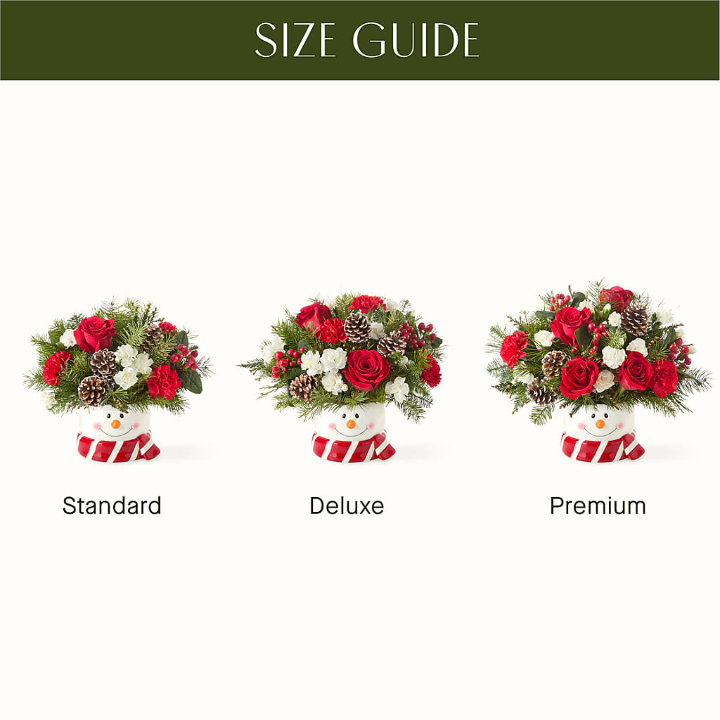 Jolly Snowman Bouquet – DOMINO'S BLOOMS, Granbury TX