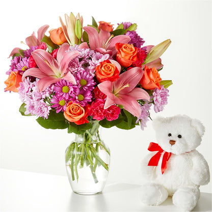 One and Only Bouquet and Bear Bundle – DOMINO'S BLOOMS, Granbury TX