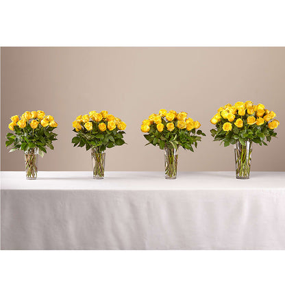 Long Stem Yellow Rose Bouquet – DOMINO'S BLOOMS, Granbury TX