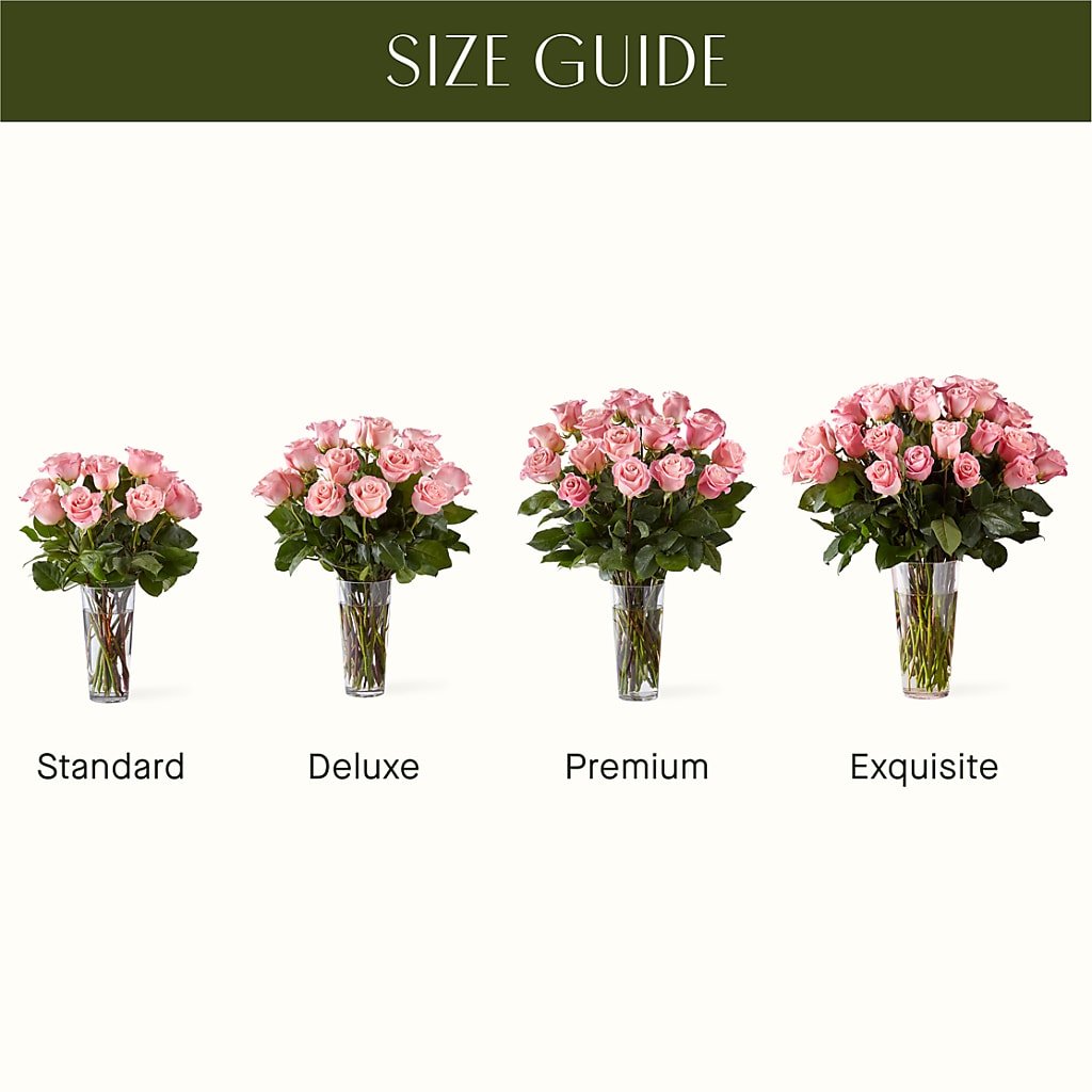Long Stem Pink Rose Bouquet – DOMINO'S BLOOMS, Granbury TX
