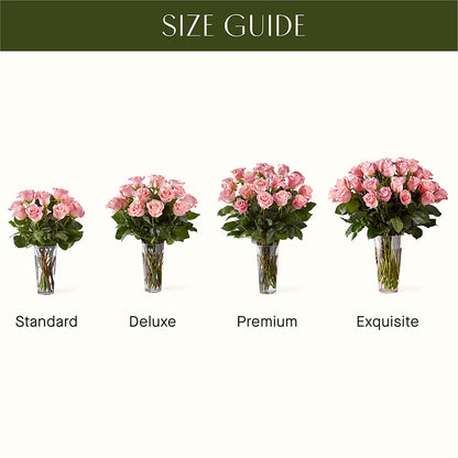 Long Stem Pink Rose Bouquet – DOMINO'S BLOOMS, Granbury TX