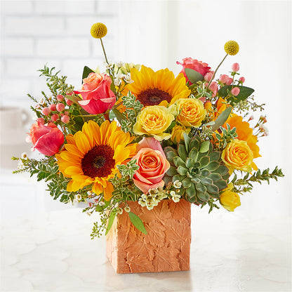 Sunflower Season Bouquet – DOMINO'S BLOOMS, Granbury TX