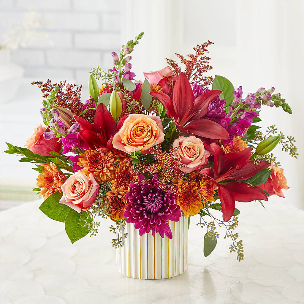 Burgundy Landscape Bouquet – DOMINO'S BLOOMS, Granbury TX