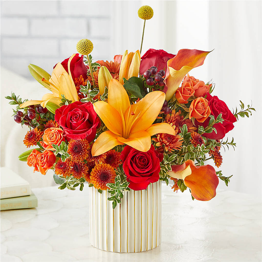 Scarlet Skies Bouquet – DOMINO'S BLOOMS, Granbury TX