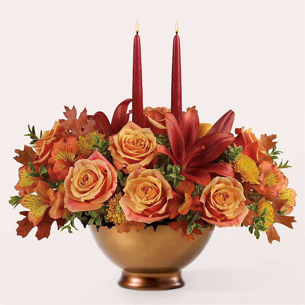 Harvest Table Centerpiece – DOMINO'S BLOOMS, Granbury TX