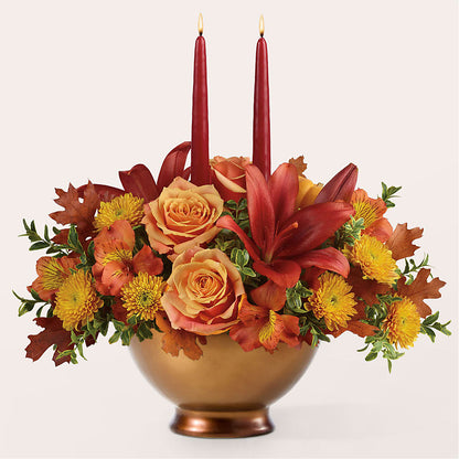 Harvest Table Centerpiece – DOMINO'S BLOOMS, Granbury TX