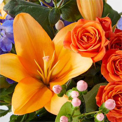 Radiant Citrus Bouquet – DOMINO'S BLOOMS, Granbury TX