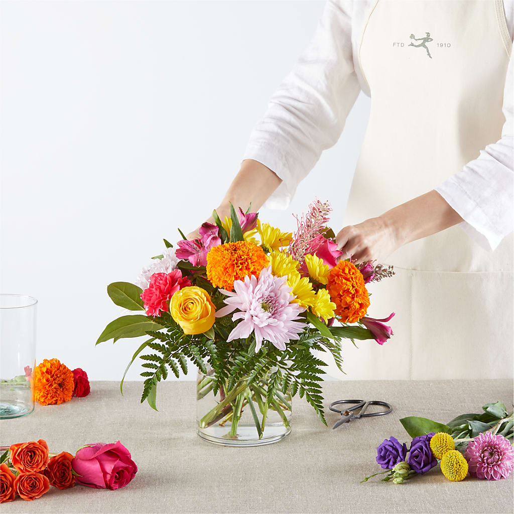 Feast of Color – A Florist Original – DOMINO'S BLOOMS, Granbury TX