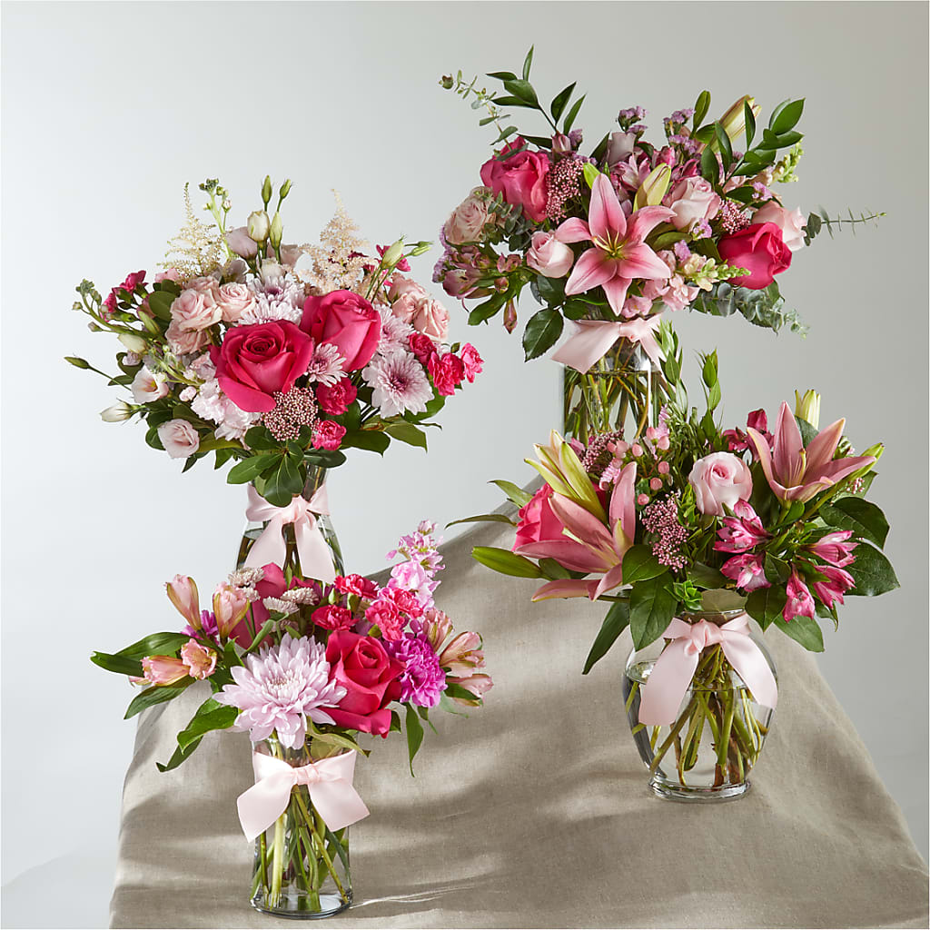 Pink Ribbon - A Florist Original – DOMINO'S BLOOMS, Granbury TX