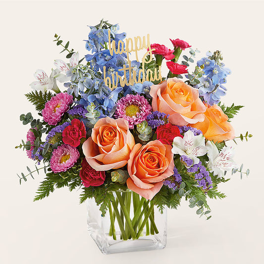 Birthday Bash Bouquet – DOMINO'S BLOOMS, Granbury TX