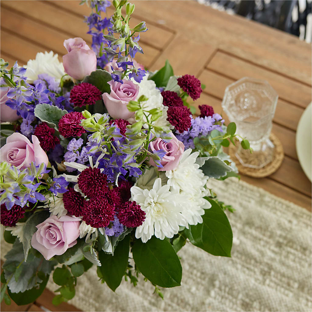 Violet Frost Bouquet – DOMINO'S BLOOMS, Granbury TX
