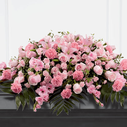 Garden of Comfort Casket Spray (Standard) – DOMINO'S BLOOMS, Granbury TX