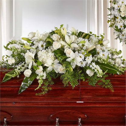Abundance Casket Spray – DOMINO'S BLOOMS, Granbury TX