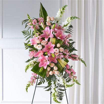 Elegant Embrace Standing Spray – DOMINO'S BLOOMS, Granbury TX