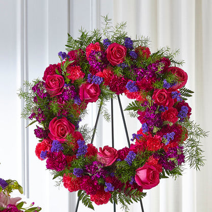 Calming Colors Wreath – DOMINO'S BLOOMS, Granbury TX