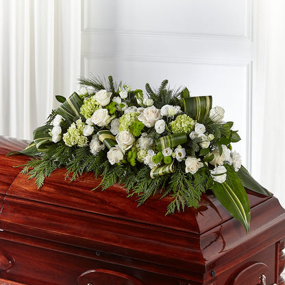 Hopeful Gesture Casket Spray – DOMINO'S BLOOMS, Granbury TX