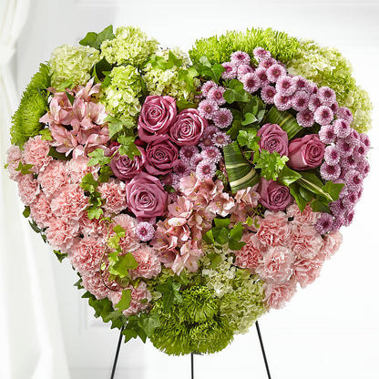 Heartwarming Standing Heart – DOMINO'S BLOOMS, Granbury TX